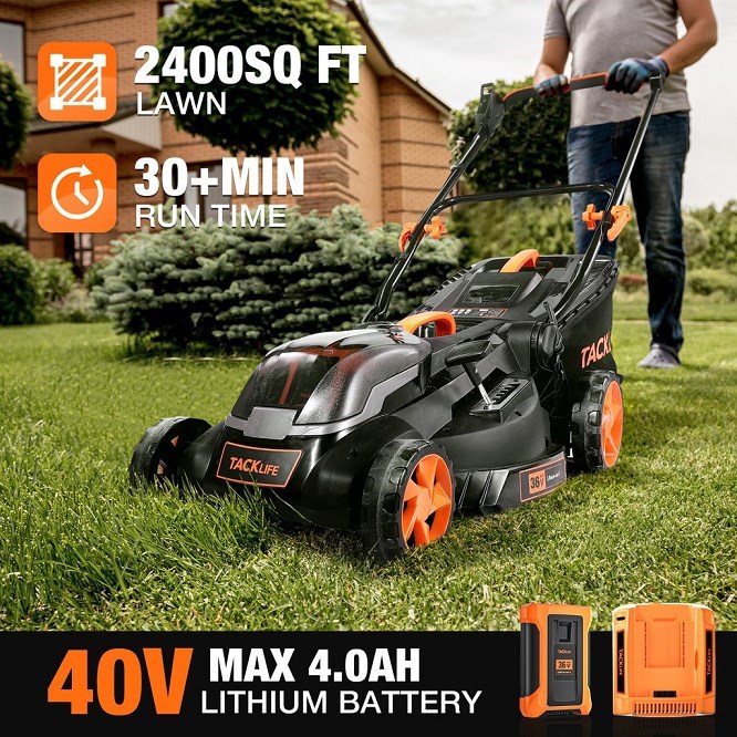 TACKLIFE 40V Leaf Blower With 4.0Ah Battery & Charger, Brushless