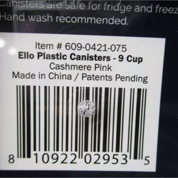 Ello 9 Cup Plastic Canister