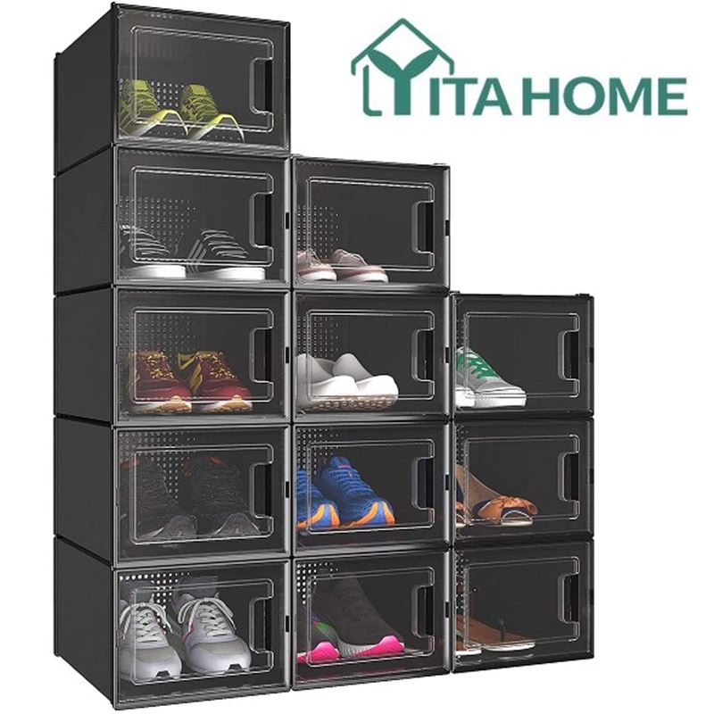 YITA HOME 12 STACKABLE SHOE STORAGE BOXES | Maxx Liquidation Solutions