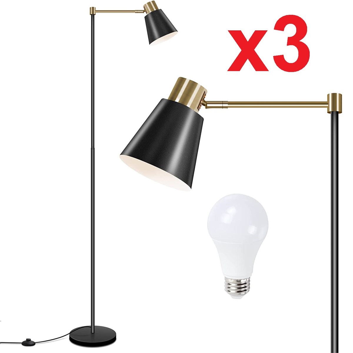 3 AIGOTEK INDUSTRIAL FLOOR LAMPS  Maxx Liquidation Marketplace & Online  Auctions