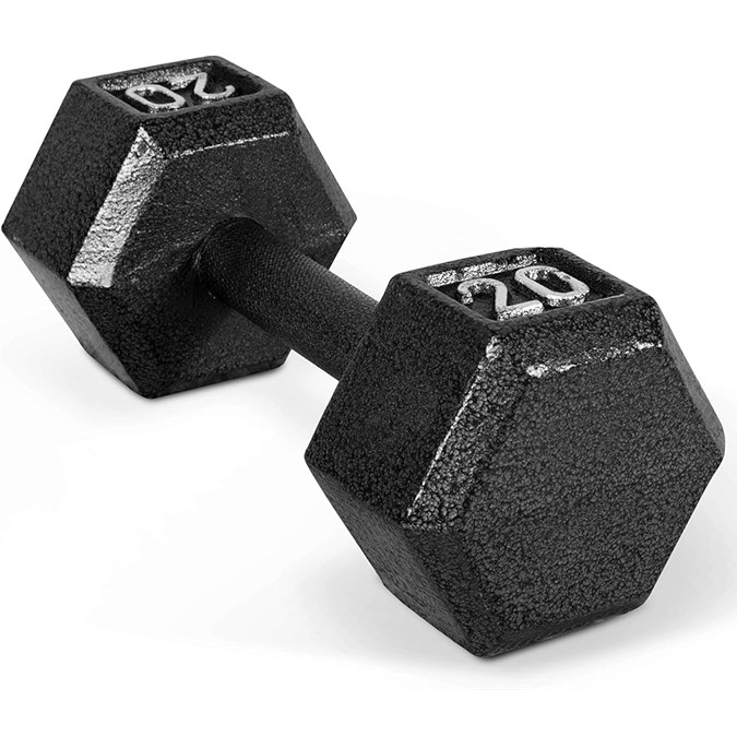 Buy  basics Quality Solid Cast-Iron Construction Fixed Dumbbell,  20-Pound (9.1 KGS) Black Online at Low Prices in India 