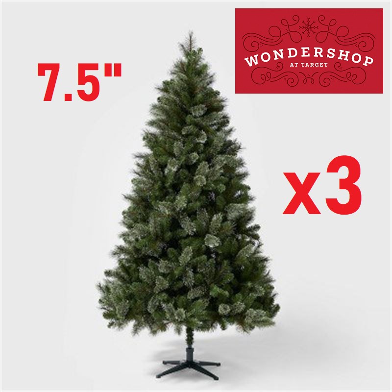 3 WONDERSHOP 7.5' VIRGINIA PINE ARTIFICIAL CHRISTMAS TREE | Maxx ...