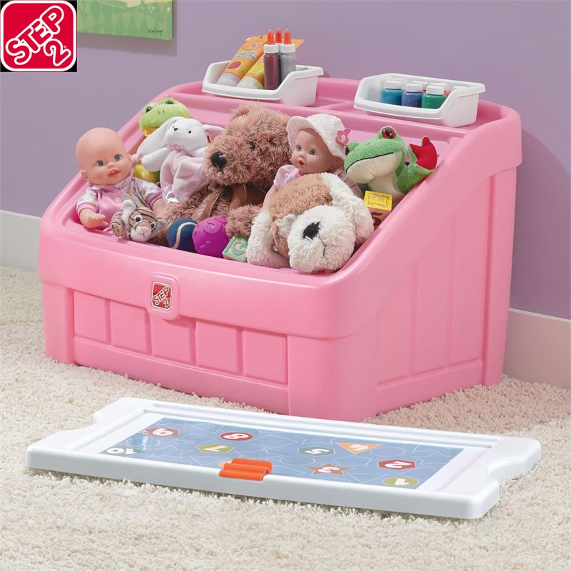 STEP 2 PINK TOY BOX WITH ART LID Maxx Liquidation Marketplace