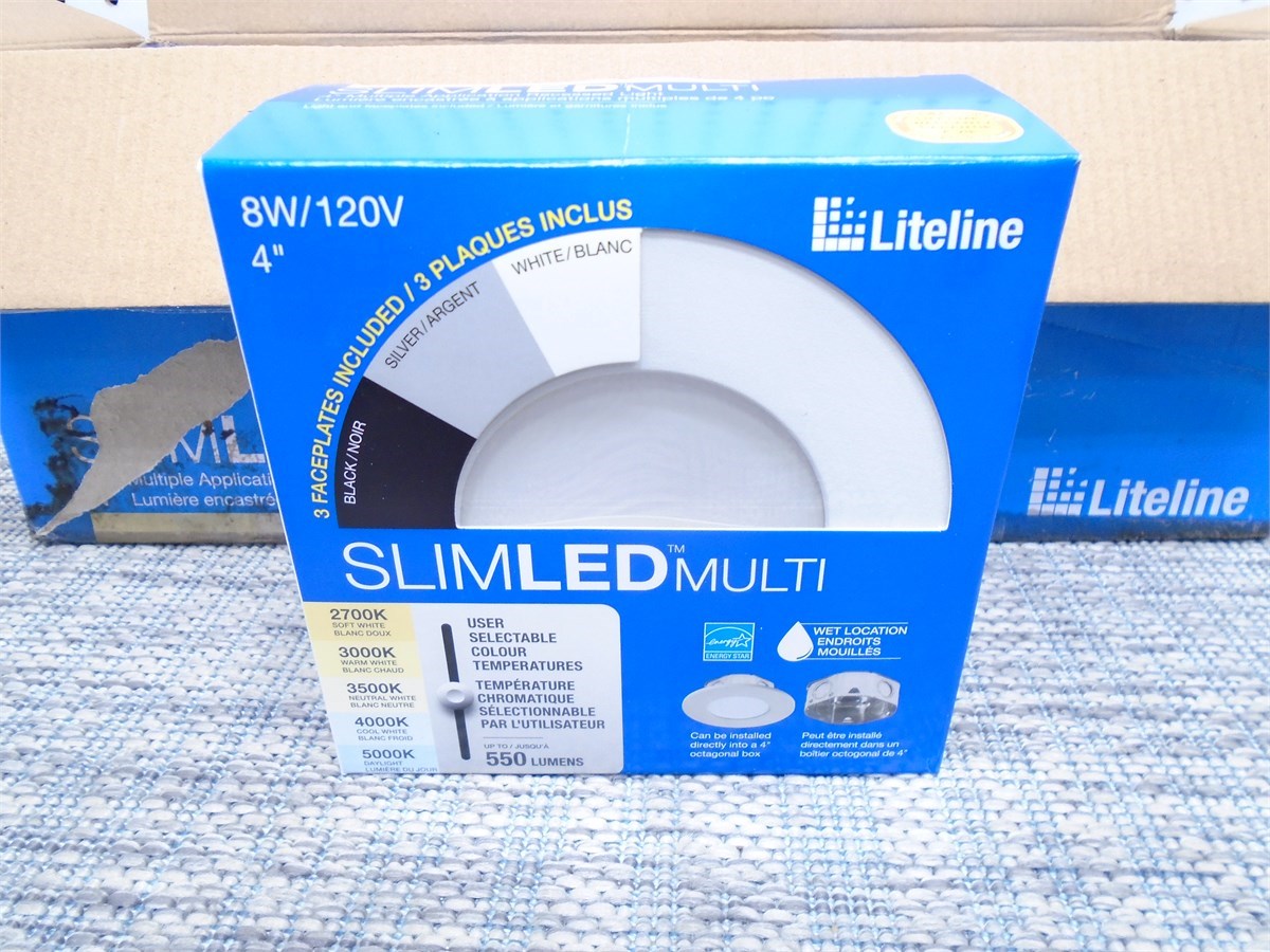 6 LITELINE 4" SLIM LED RECESSED LIGHTS | Maxx Online Liquidation Auctions