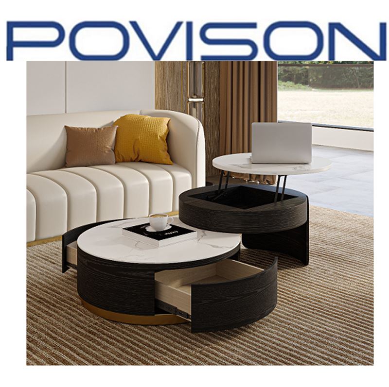 POVISON LIFT TOP NESTING COFFEE TABLE SET | Maxx Liquidation Solutions