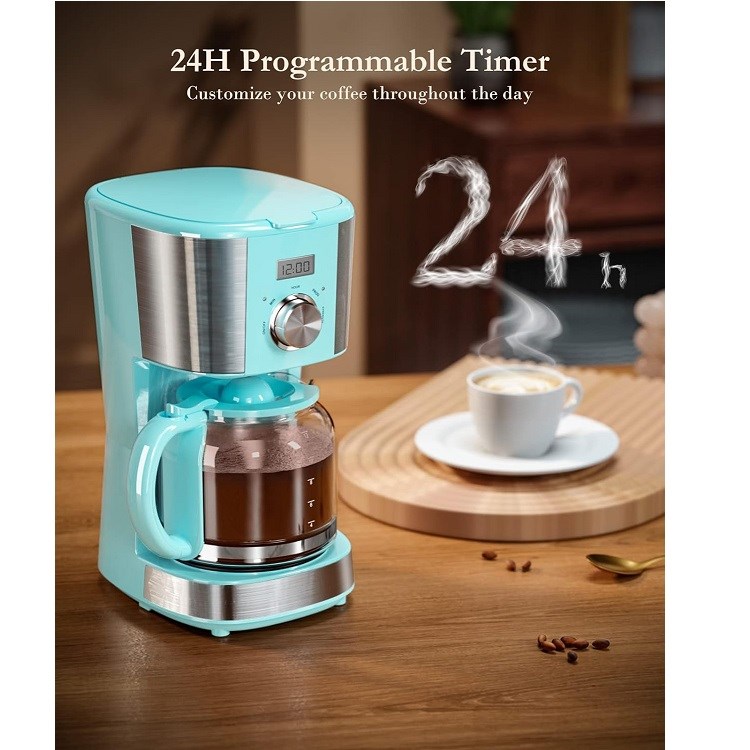 Wamife Coffee Maker - 12 Cup Programmable Drip Coffee Machine