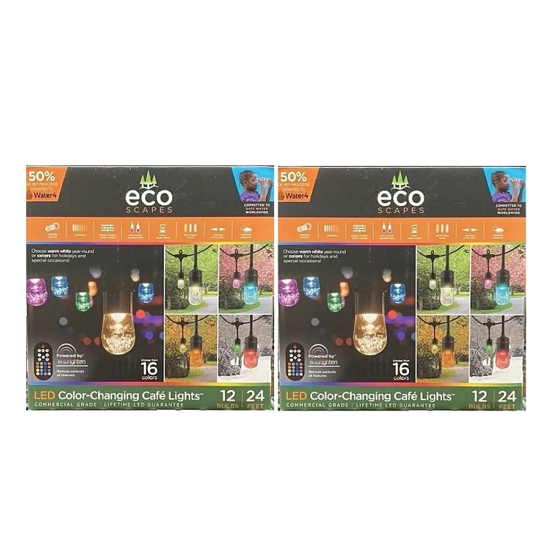 ecoscapes led color changing cafe lights