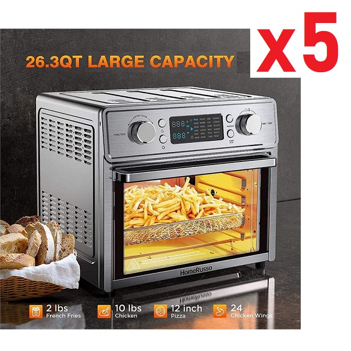 Air Fryer Oven 24 in 1 Convection Toaster Oven 26.3 Quart Large
