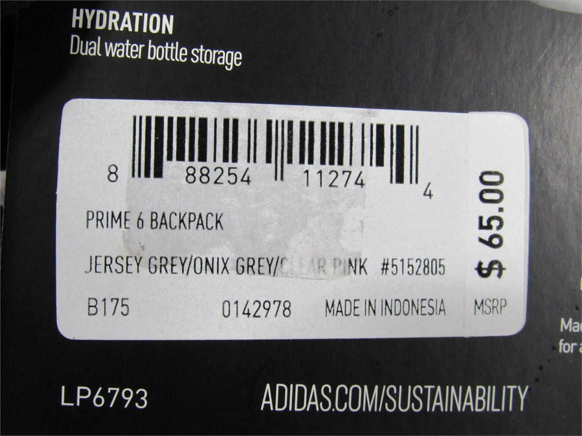 adidas Prime 6 Backpack, Black/White, One Size