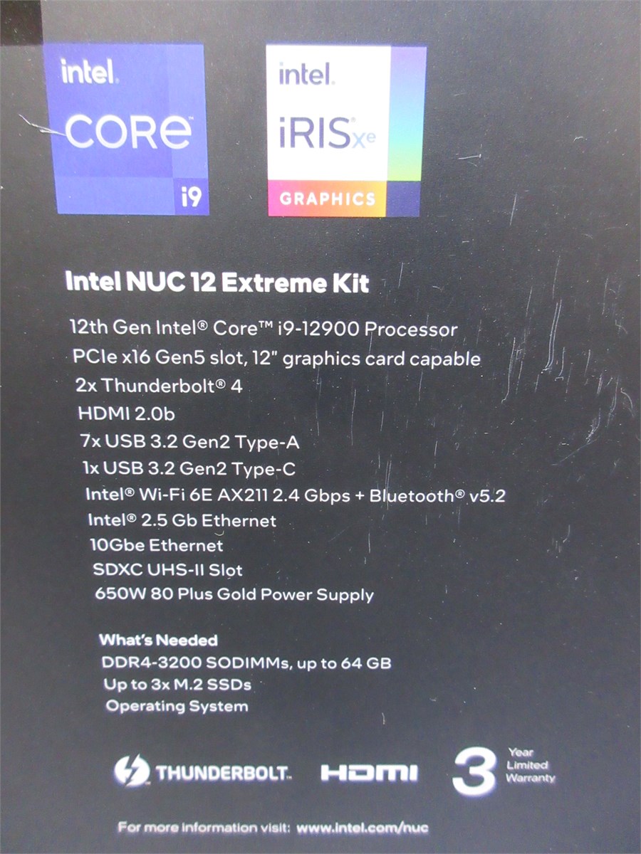 INTEL NUC12DCMI9 NUC 12 EXTREME BAREBONE PC | Maxx Liquidation ...