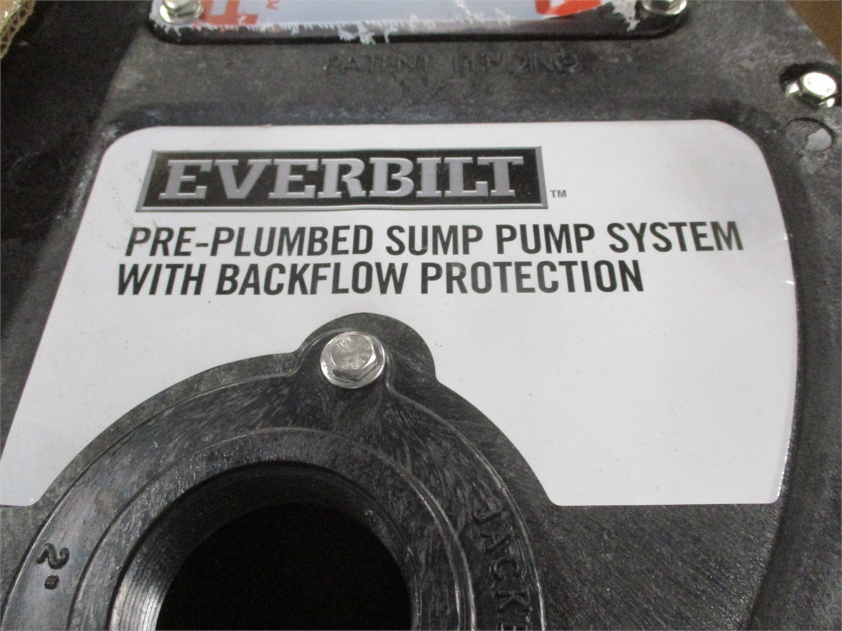 EVERBILT PREPLUMBED SUMP PUMP SYSTEM 3/10 HP Maxx Liquidation