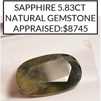 SAPPHIRE 5.83CT NATURAL GEMSTONE | Maxx Liquidation Marketplace